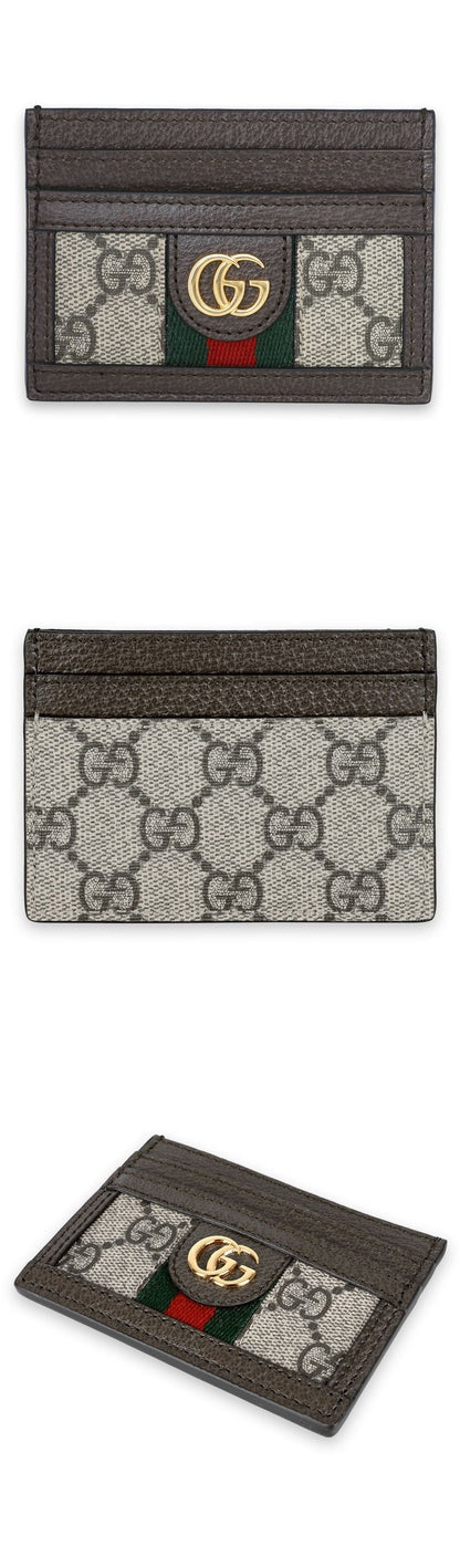 Gucci Ophidia GG Ebony Card Case (Beige) 523159 96IWG 8745 142707489