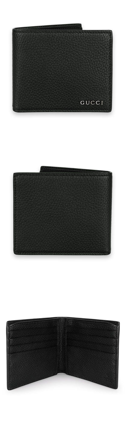 Gucci Men's Lettering Logo Leather Wallet (Black) 771148 AABXM 1000 142703704