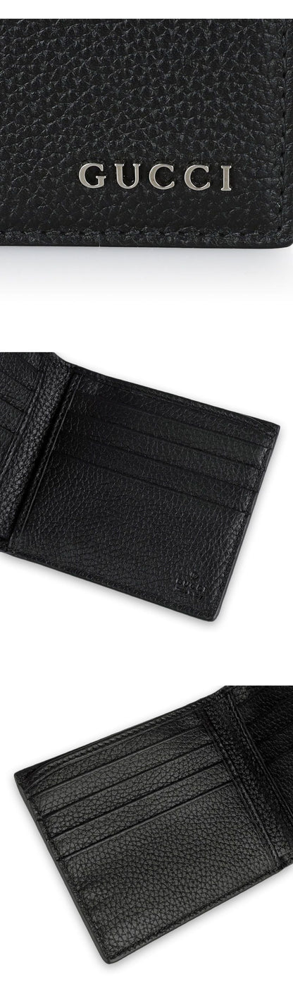 Gucci Men's Lettering Logo Leather Wallet (Black) 771148 AABXM 1000 142703704