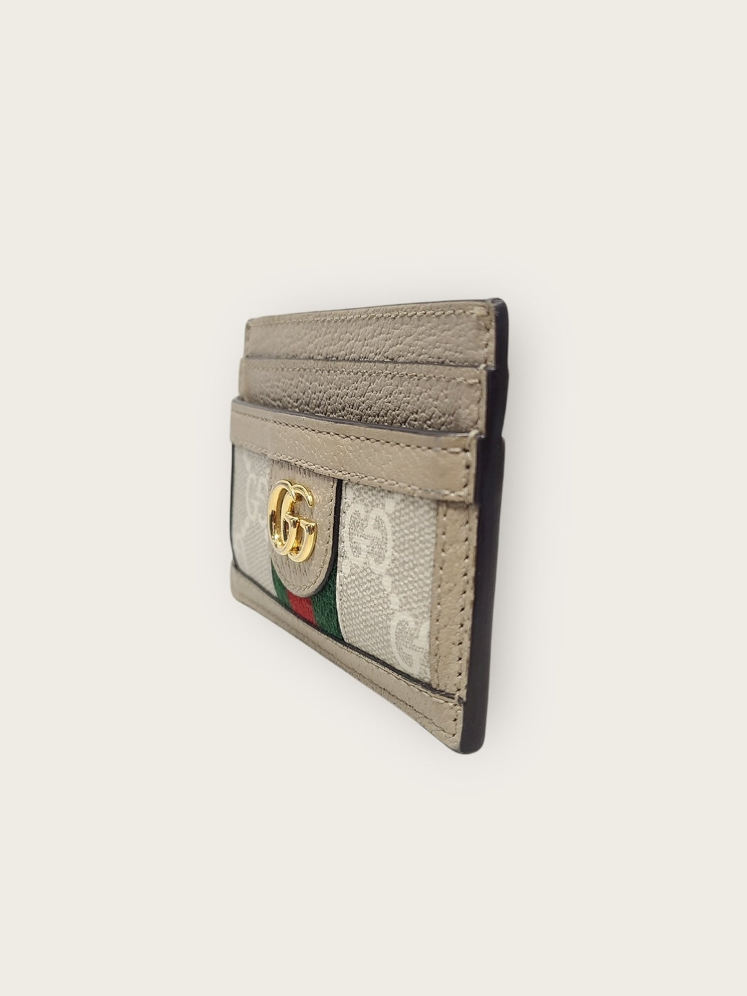 Gucci White GG Supreme Canvas Ophidia Card Case 142720242