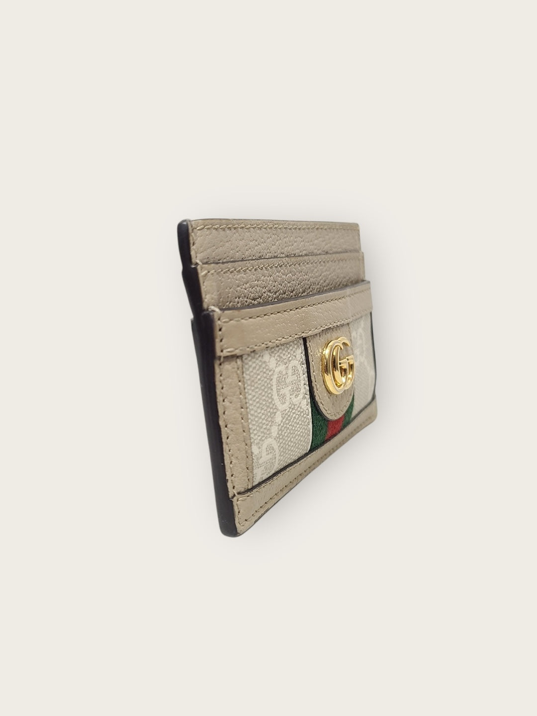 Gucci White GG Supreme Canvas Ophidia Card Case 142720242