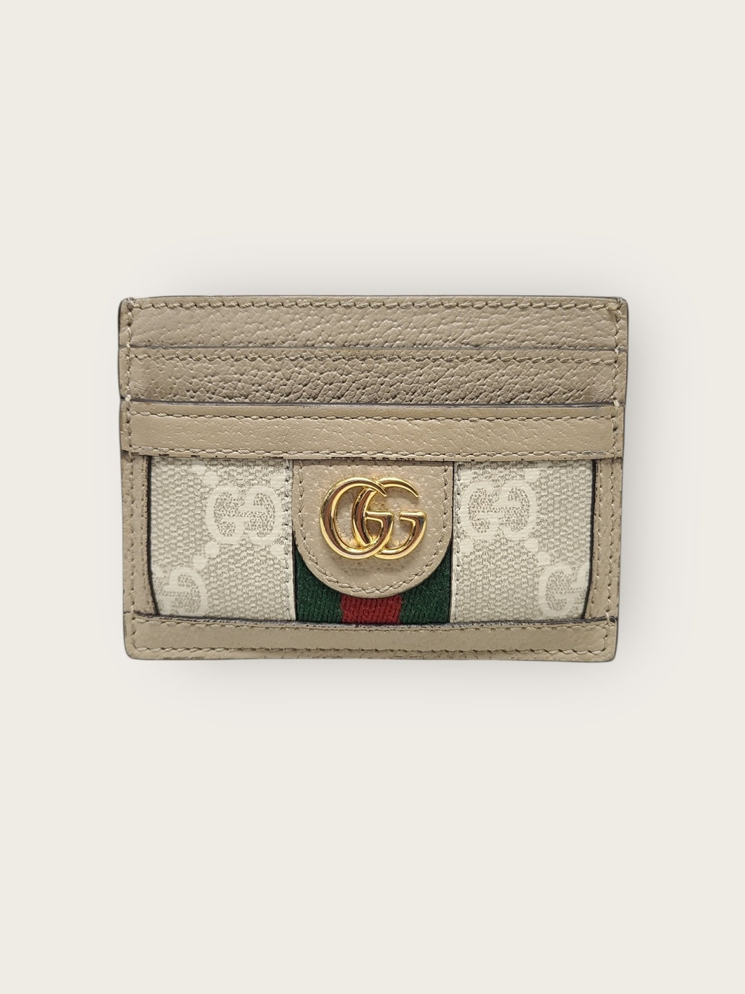Gucci White GG Supreme Canvas Ophidia Card Case 142720242