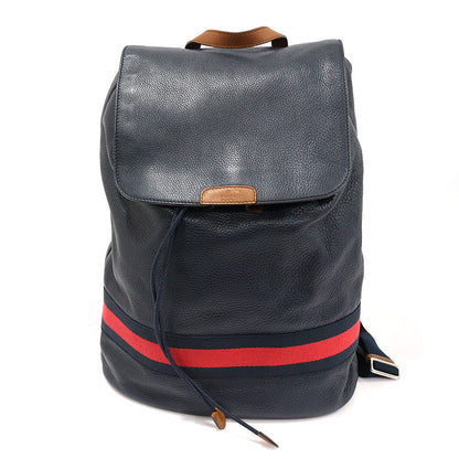 Gucci Navy Leather Signature WEB Stripe Backpack 281412 142720733