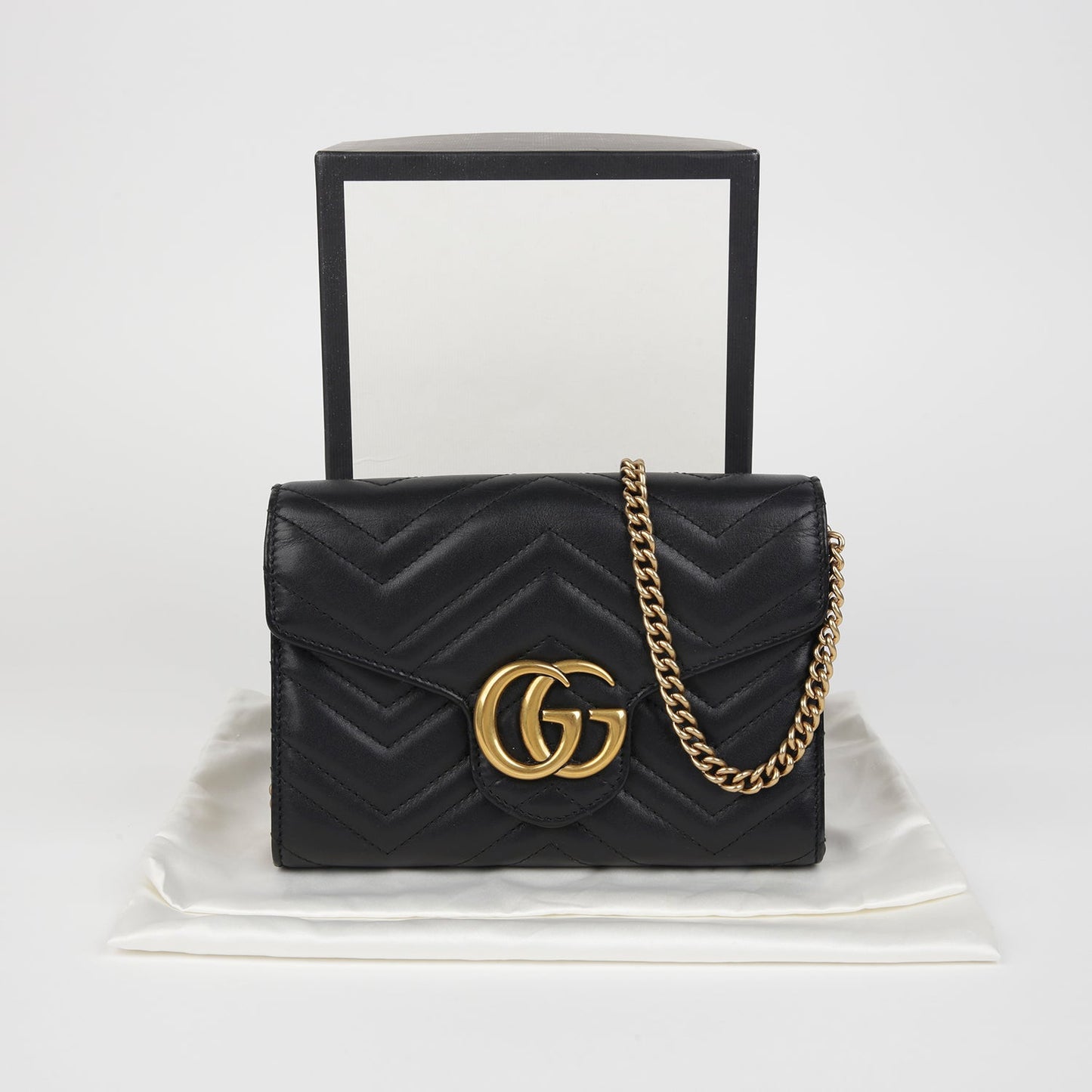 Gucci GG Marmont Mini Chain Shoulder Crossbody Bag 474575 142556850