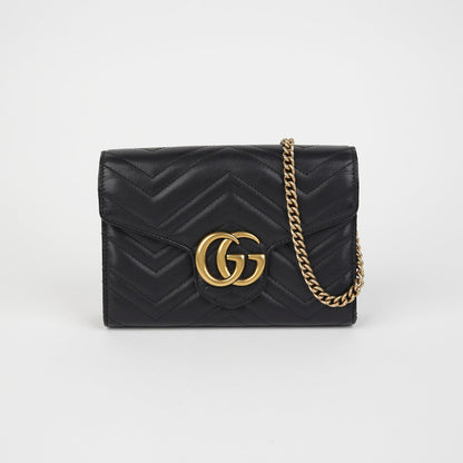 Gucci GG Marmont Mini Chain Shoulder Crossbody Bag 474575 142556850