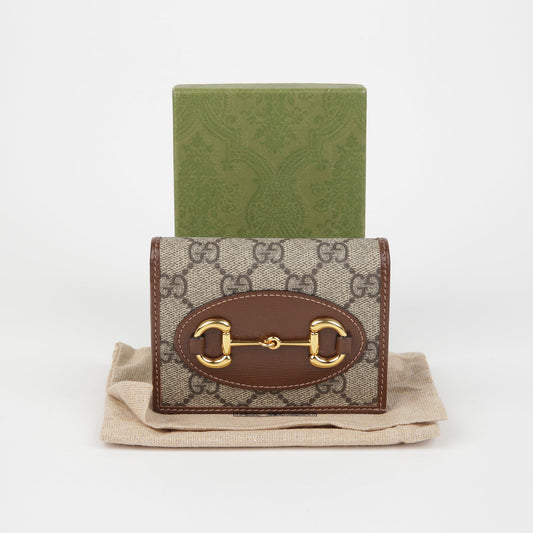 Gucci Horsebit 1955 Card Case Wallet 142556897