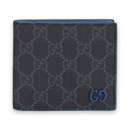Gucci Men's GG Monogram Leather Two-Tone Wallet (Black/Blue) 768243 FACQC 1052 142757070