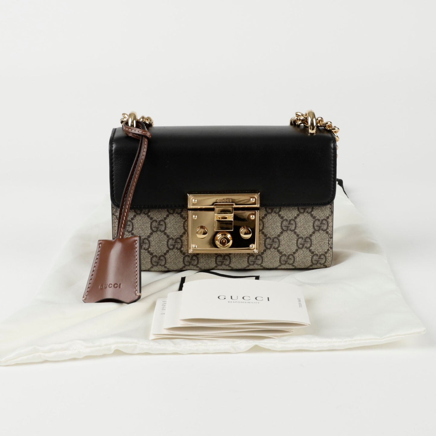 Gucci Paddle Lock Small Chain Shoulder Crossbody Bag 409487 142555849