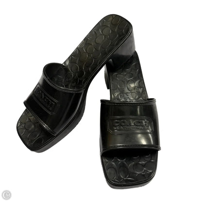 Sandals Designer By Coach In Beige, Size: 9