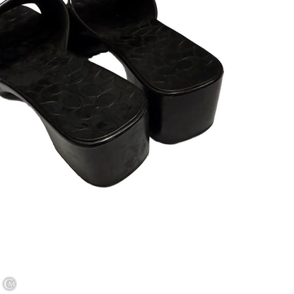 Sandals Designer By Coach In Beige, Size: 9