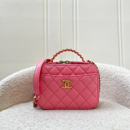 Chanel "Pick Me Up" Vanity Case in Pink Caviar and AGHW