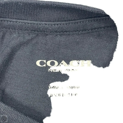 Top Short Sleeve Designer By Coach In Black, Size: Xs
