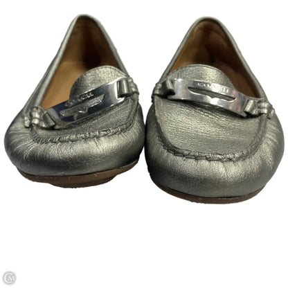 Shoes Designer By Coach In Silver, Size: 6