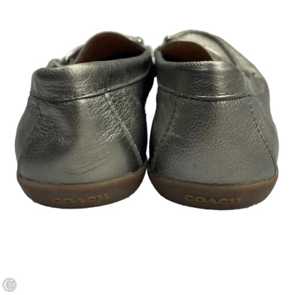 Shoes Designer By Coach In Silver, Size: 6