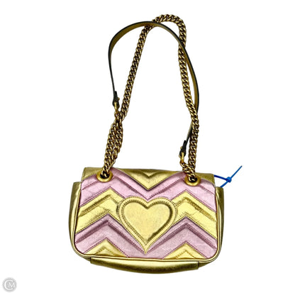 Crossbody Luxury Designer By Gucci, Size: Small