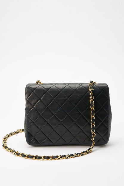 Chanel Classic Flap Small Square Bag - Navy