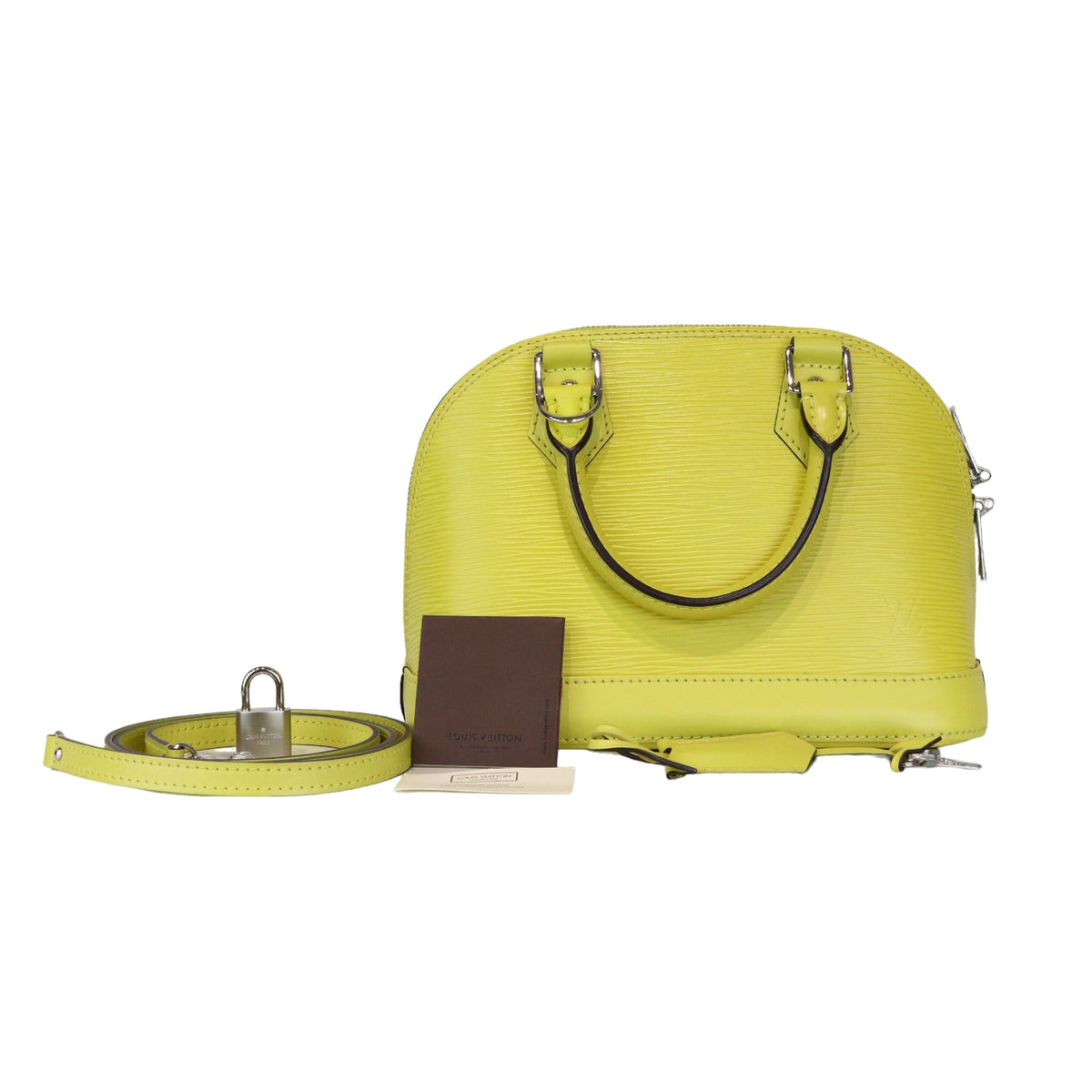 Louis-Vuitton Alma BB Epi Yellow SHW
