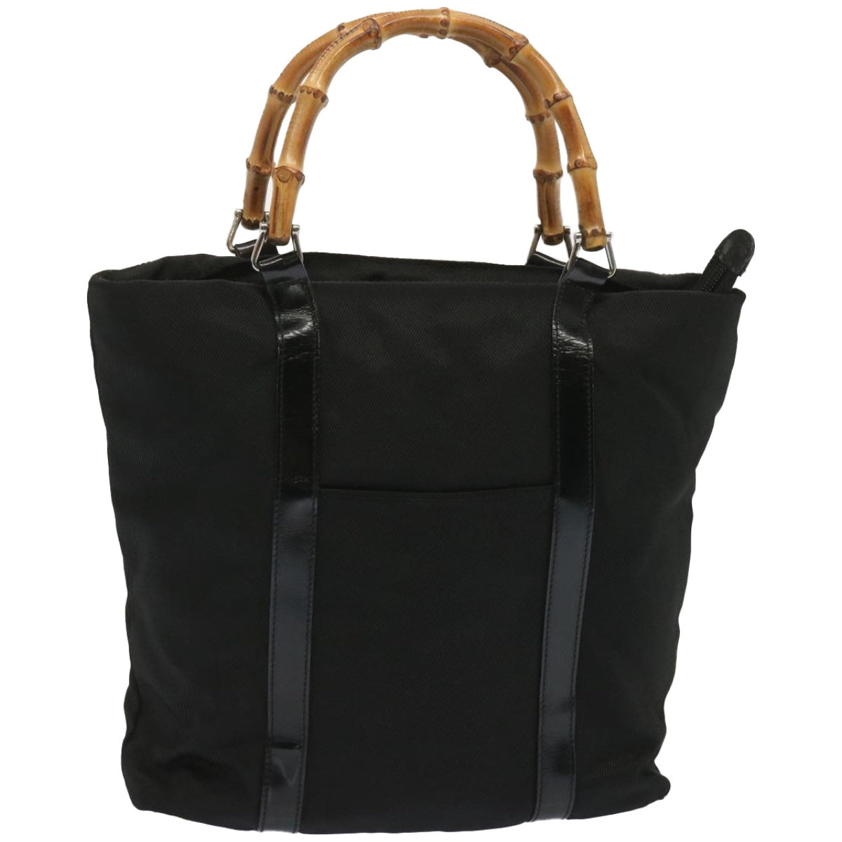 Gucci Bamboo Black Synthetic Handbag ()
