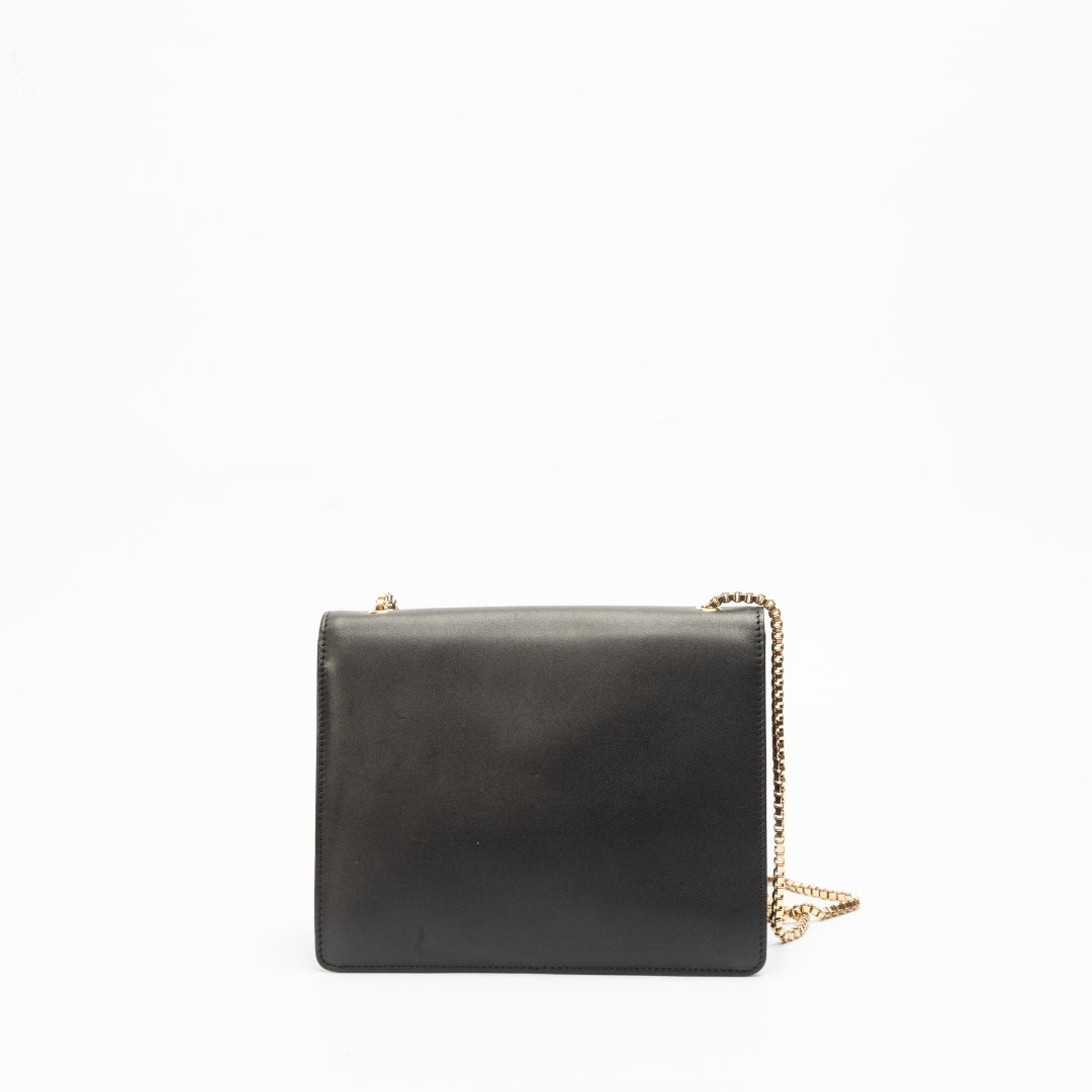 Salvatore Ferragamo Chain Link Leather Crossbody Bag