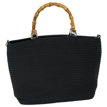 Gucci Bamboo Black Synthetic Handbag ()