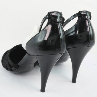 CHANEL Sandals G24491Y01018 Patent Leather, Satin black 05C Women 36 Used