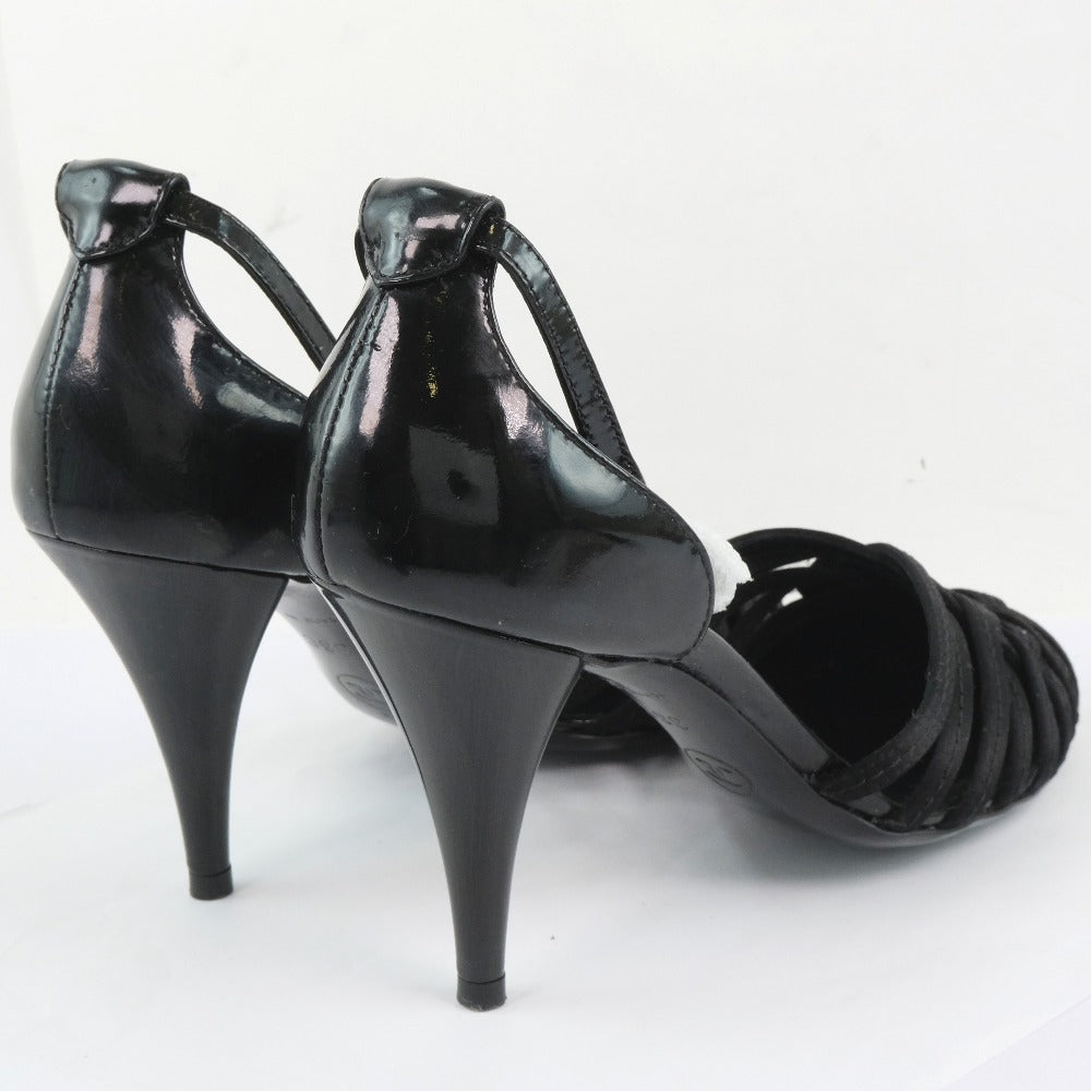 CHANEL Sandals G24491Y01018 Patent Leather, Satin black 05C Women 36 Used