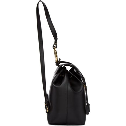 Fendi Black Leather Backpack