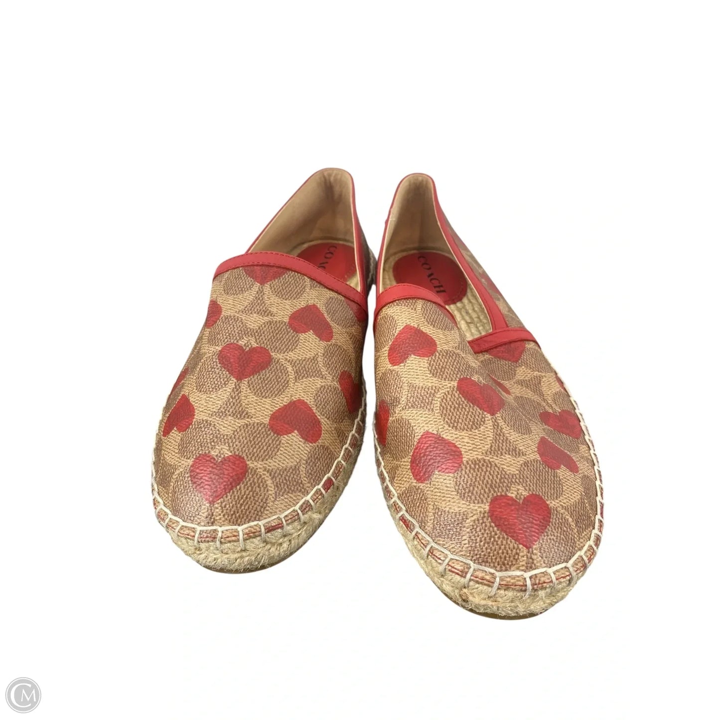 Shoes Designer By Coach In Brown & Red, Size: 10