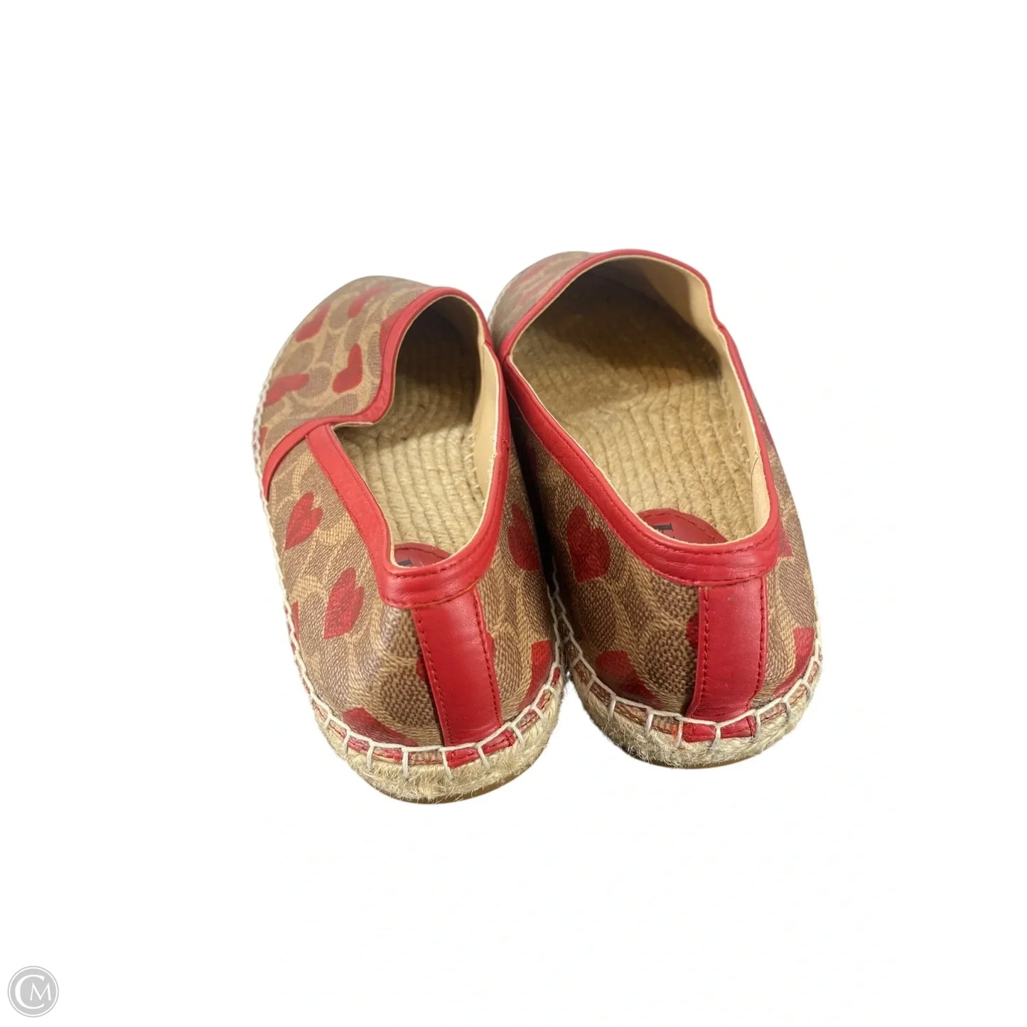 Shoes Designer By Coach In Brown & Red, Size: 10