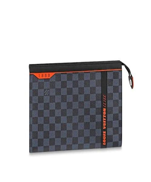 Louis Vuitton Pochette Voyage MM Damier Cobalt Canvas Race