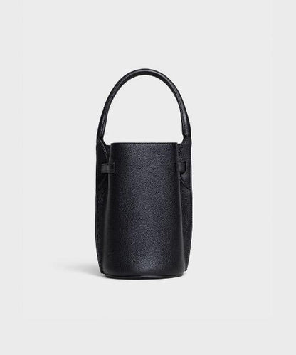 Celine Big Nano Bucket In Supple Grained Calfskin Black