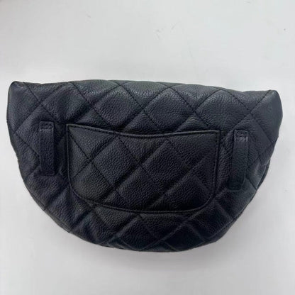 Chanel Belt Bag Black Caviar Leather Quilted x cm