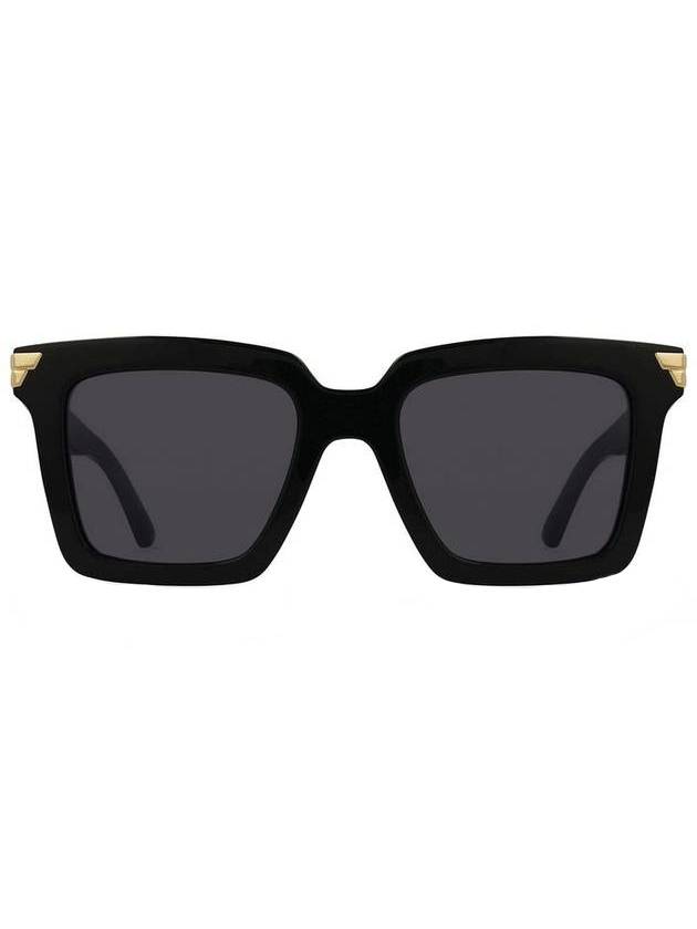 Luxury Bottega Veneta Square Sunglasses Black