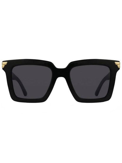Luxury Bottega Veneta Square Sunglasses Black