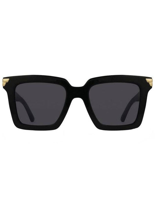 Luxury Bottega Veneta Square Sunglasses Black