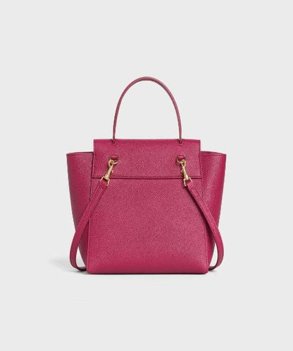 Celine Nano Belt Bag In Grained Calfskin Raspberry