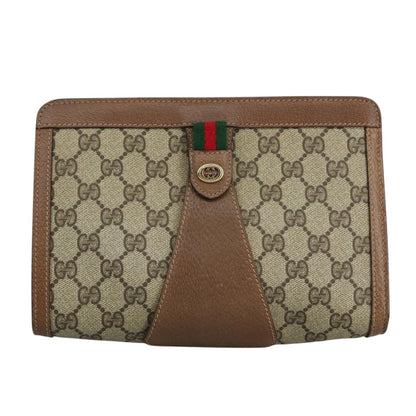 Gucci Gg Canvas Beige Canvas Clutch Bag ()