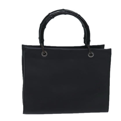 Gucci Bamboo Black Leather Handbag