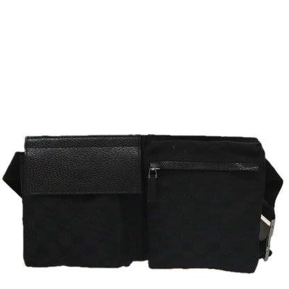 Gucci Belt Bag Black Canvas Shoulder Bag ()