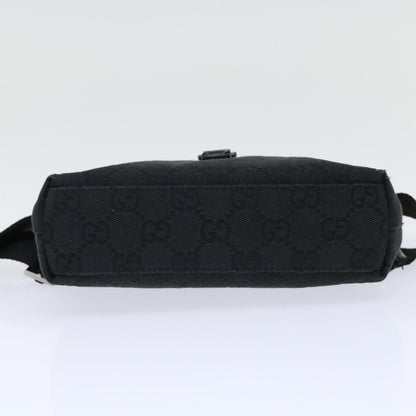 Gucci Gg Canvas Black Canvas Shoulder Bag