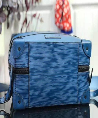 LV Soft Trunk Backpack PM Epi Leather Blue