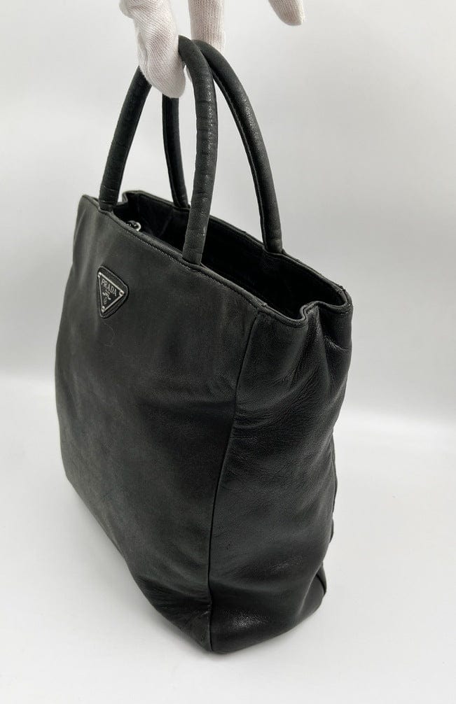 Prada Black Leather Tote