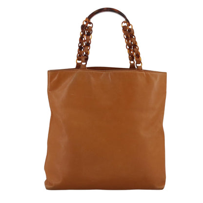 Chanel Style Brown Leather Tote