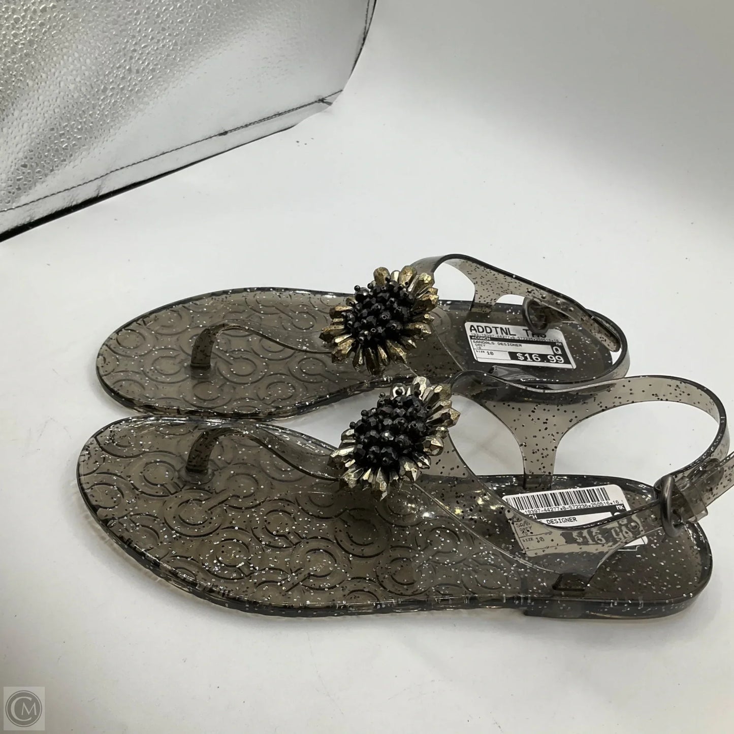 Sandals Designer By Coach In Grey, Size: 10
