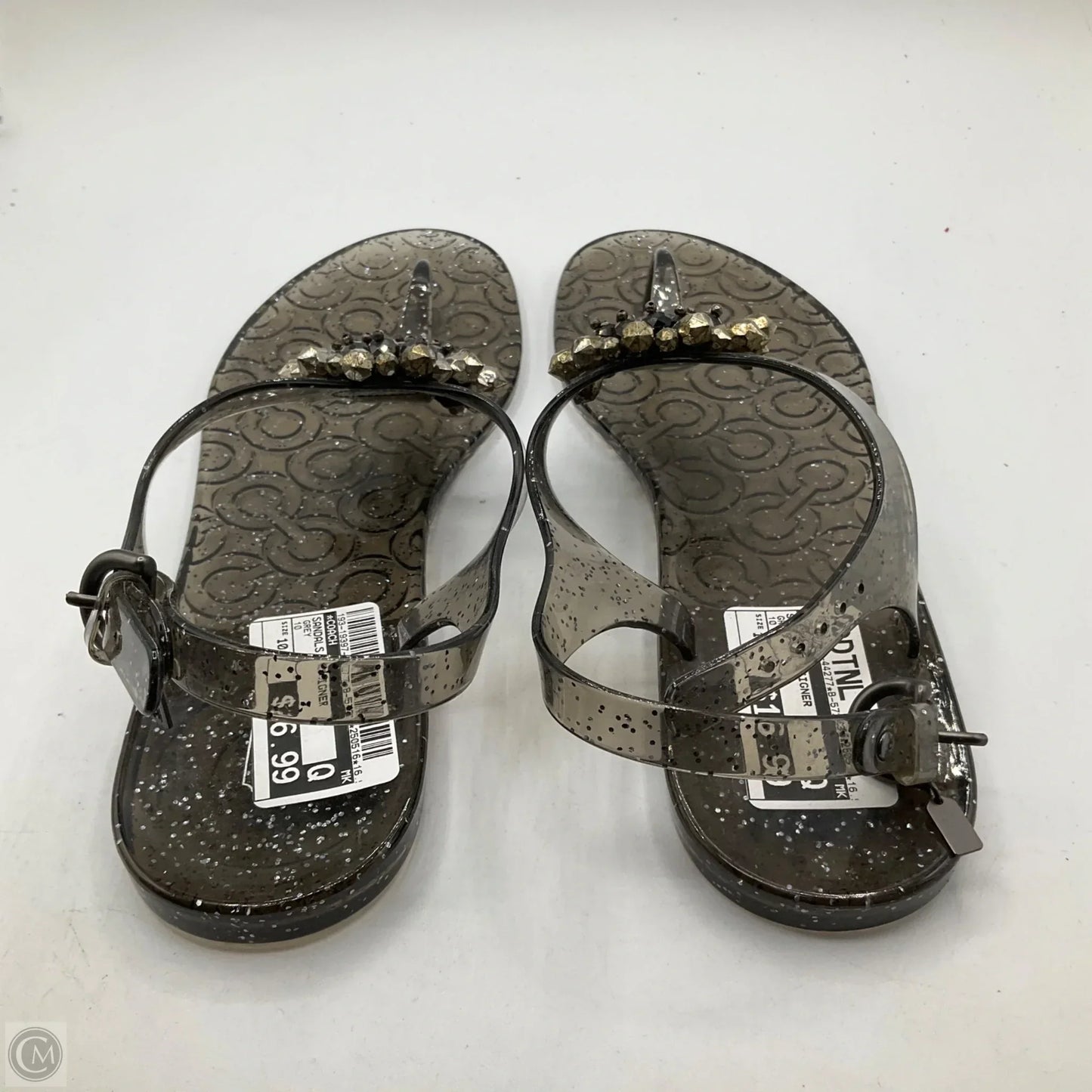 Sandals Designer By Coach In Grey, Size: 10