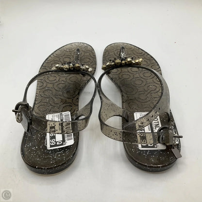 Sandals Designer By Coach In Grey, Size: 10