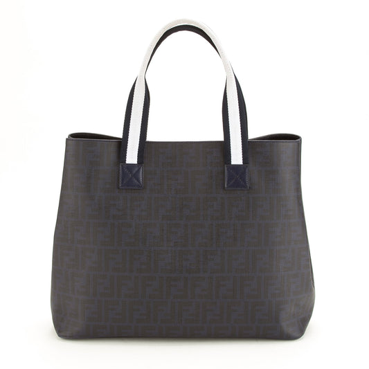 Fendi Navy Zucca Shoulder Tote (Indistinguishable)