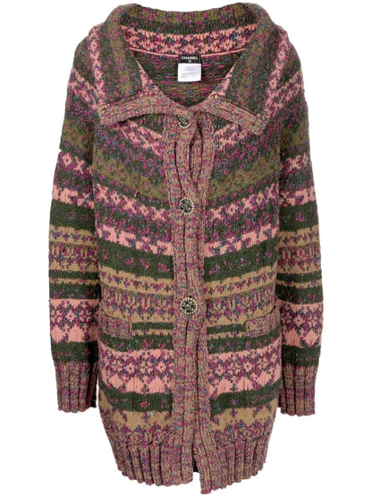 Intarsia Knit Cardigan