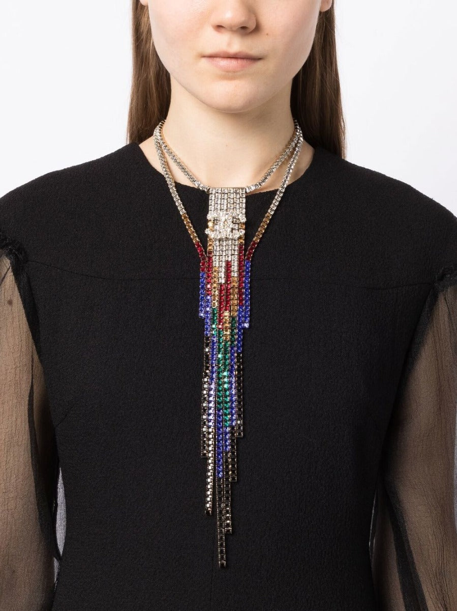 2019 Rainbow Rhinestone Necklace
