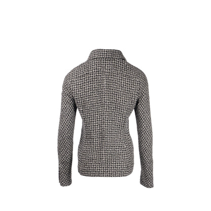 Chanel Size 38 09p Tweed Jacket Black/White